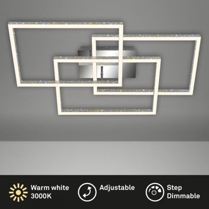 Brilo - LED loftlampe dæmpbar FRAME LED/57W/230V 3000K mat krom