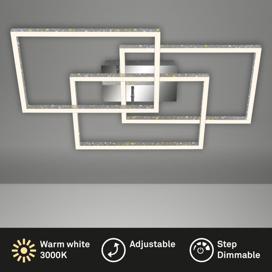 Brilo - LED loftlampe dæmpbar FRAME LED/57W/230V 3000K mat krom