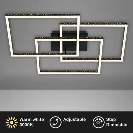 Brilo - LED loftlampe dæmpbar FRAME LED/57W/230V 3000K sort