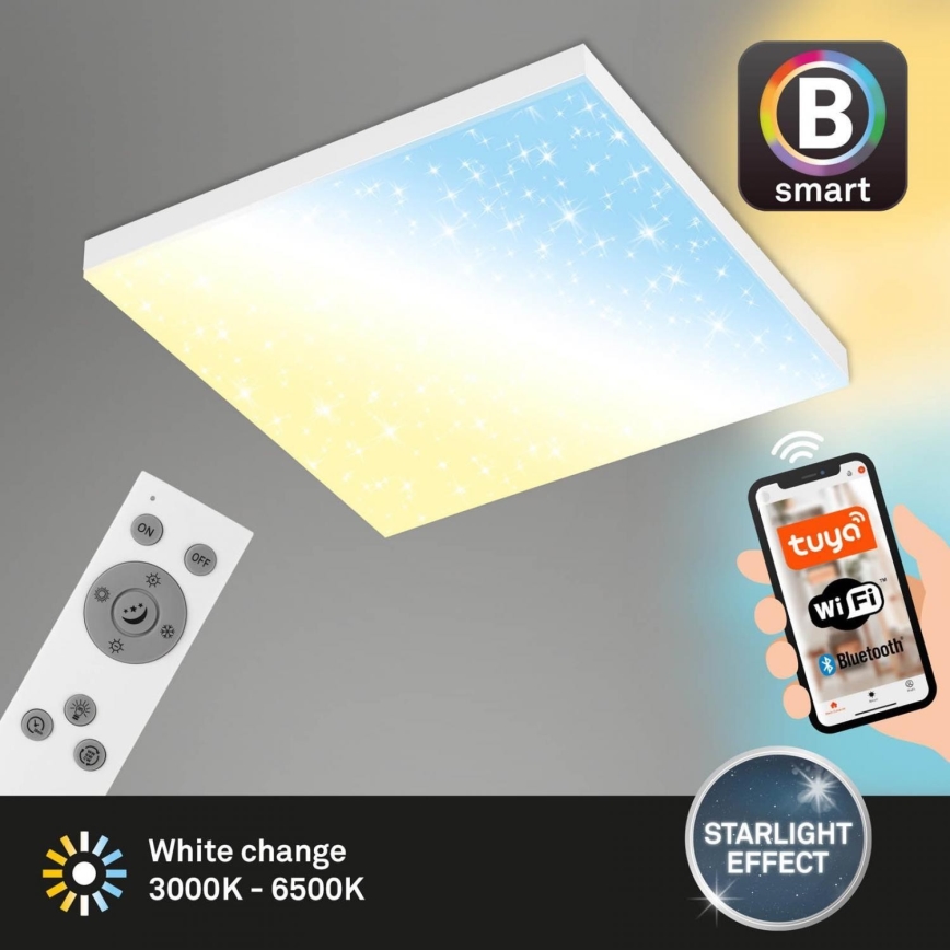 Brilo - LED loftlampe dæmpbar FRAMELESS LED/24W/230V 3000-6500K Wi-Fi Tuya + fjernbetjening