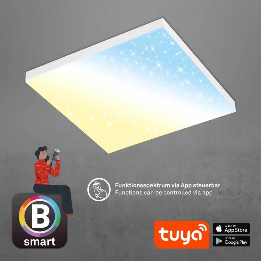 Brilo - LED loftlampe dæmpbar FRAMELESS LED/24W/230V 3000-6500K Wi-Fi Tuya + fjernbetjening