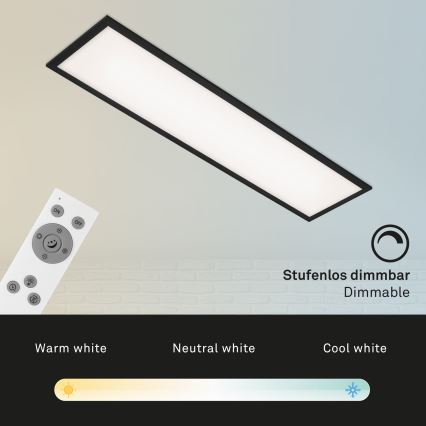 Brilo - LED loftlampe dæmpbar PIATTO LED/24W/230V 3000-6500K 100x25 cm + fjernbetjening