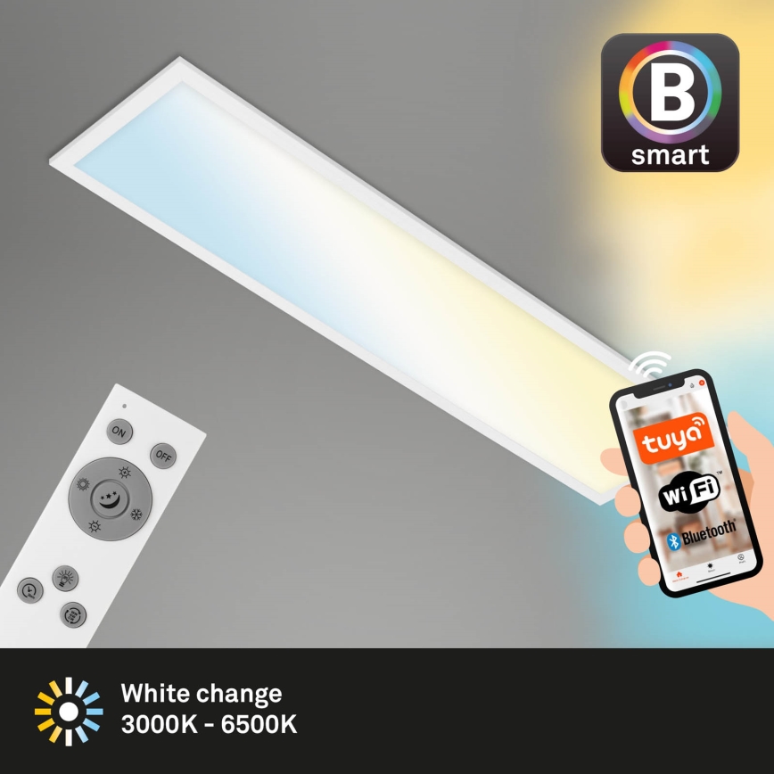 Brilo - LED loftlampe dæmpbar PIATTO LED/28W/230V 3000-6500K Wi-Fi Tuya + fjernbetjening