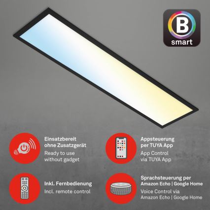 Brilo - LED loftlampe dæmpbar PIATTO LED/28W/230V 3000-6500K Wi-Fi Tuya + fjernbetjening