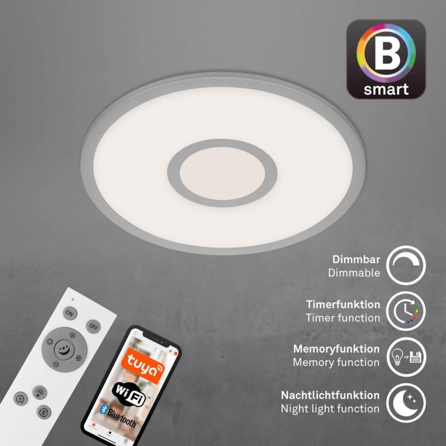 Brilo - LED loftlampe dæmpbar RGB-farver CENTRO LED/24W/230V 2700-6500K Wi-Fi Tuya + fjernbetjening