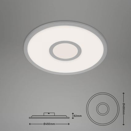 Brilo - LED loftlampe dæmpbar RGB-farver CENTRO LED/24W/230V 2700-6500K Wi-Fi Tuya + fjernbetjening