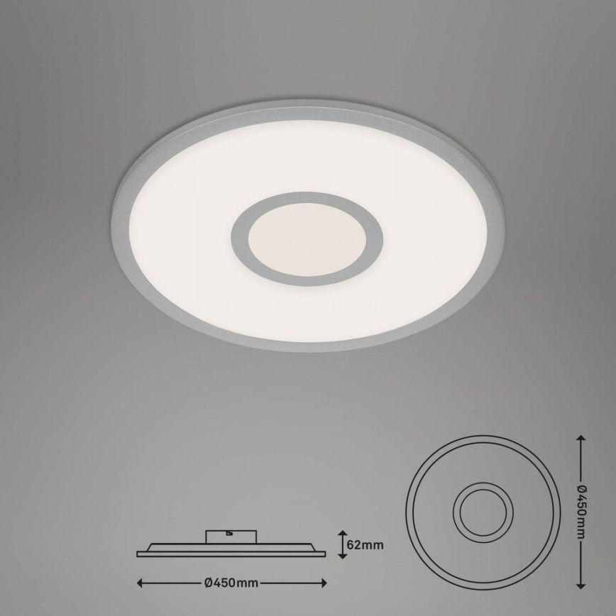 Brilo - LED loftlampe dæmpbar RGB-farver CENTRO LED/24W/230V 2700-6500K Wi-Fi Tuya + fjernbetjening