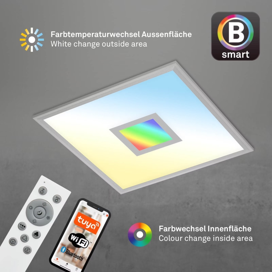 Brilo - LED loftlampe dæmpbar RGB-farver CENTRO LED/24W/230V 2700-6500K Wi-Fi Tuya + fjernbetjening