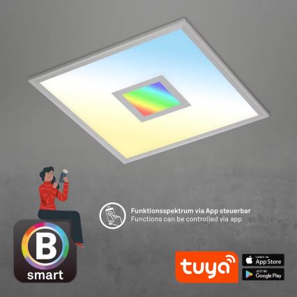 Brilo - LED loftlampe dæmpbar RGB-farver CENTRO LED/24W/230V 2700-6500K Wi-Fi Tuya + fjernbetjening
