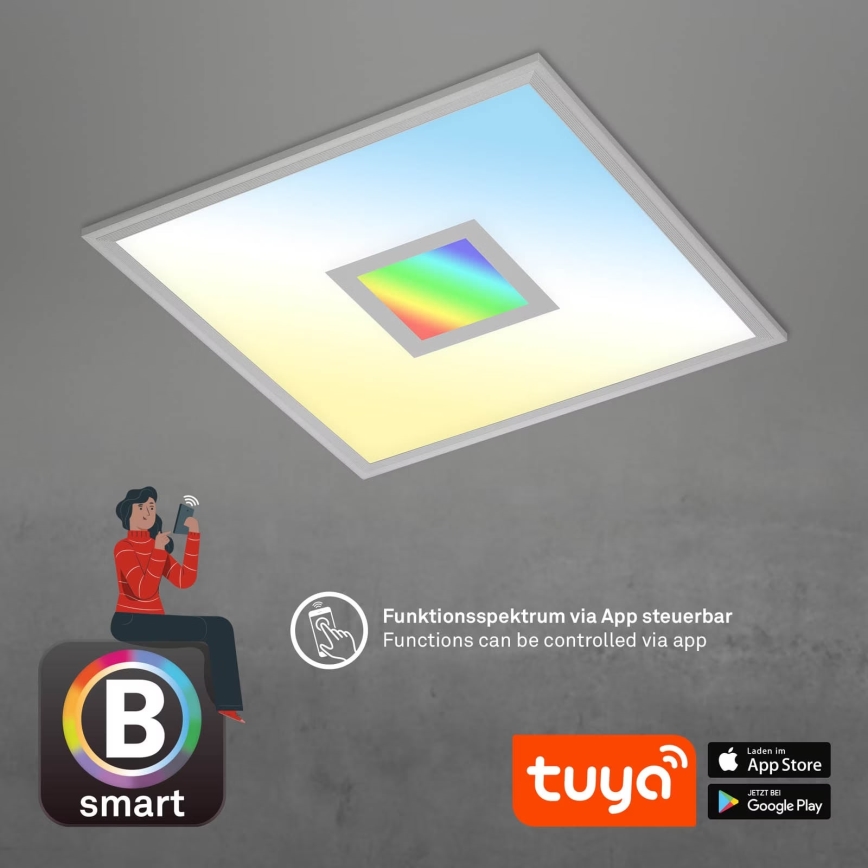 Brilo - LED loftlampe dæmpbar RGB-farver CENTRO LED/24W/230V 2700-6500K Wi-Fi Tuya + fjernbetjening
