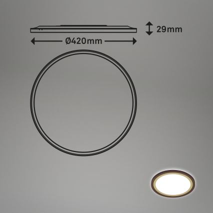 Brilo - LED loftlampe dæmpbar SLIM LED/22W/230V 2700-6500K + fjernbetjening