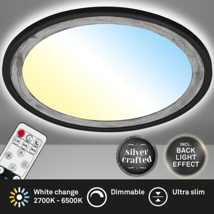 Brilo - LED loftlampe dæmpbar SLIM LED/22W/230V 2700-6500K + fjernbetjening