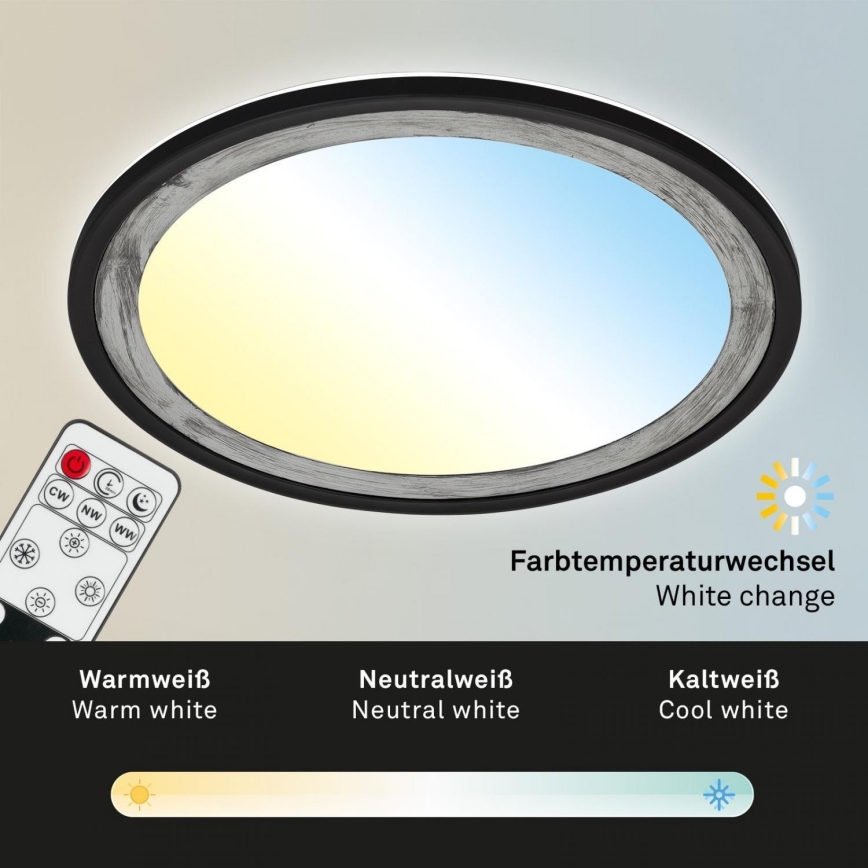 Brilo - LED loftlampe dæmpbar SLIM LED/22W/230V 2700-6500K + fjernbetjening