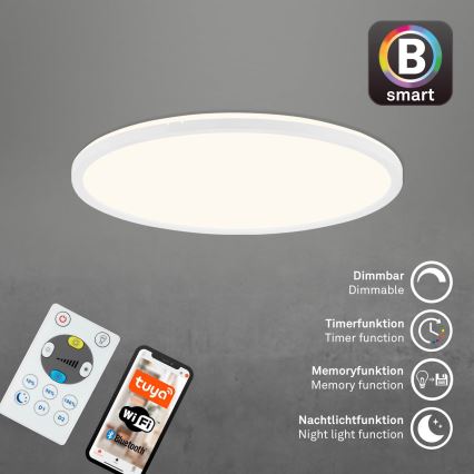 Brilo - LED loftlampe dæmpbar SLIM LED/22W/230V 2700-6500K Wi-Fi Tuya + fjernbetjening