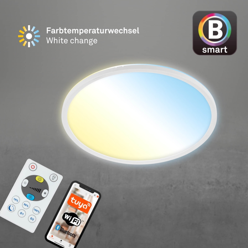 Brilo - LED loftlampe dæmpbar SLIM LED/22W/230V 2700-6500K Wi-Fi Tuya + fjernbetjening
