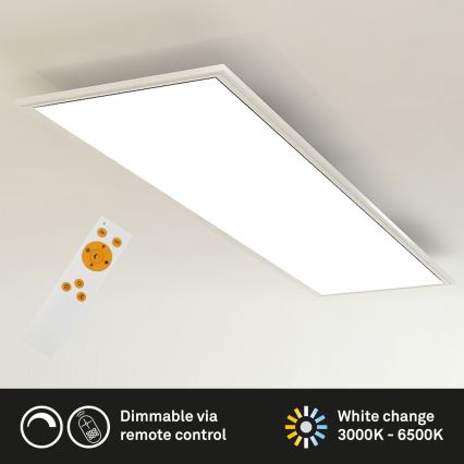 Brilo - LED loftlampe dæmpbar SLIM LED/24W/230V 3000-6500K 100x25 cm + fjernbetjening