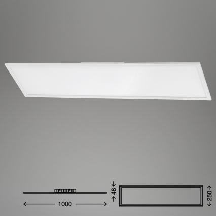 Brilo - LED loftlampe dæmpbar SLIM LED/24W/230V 3000-6500K 100x25 cm + fjernbetjening