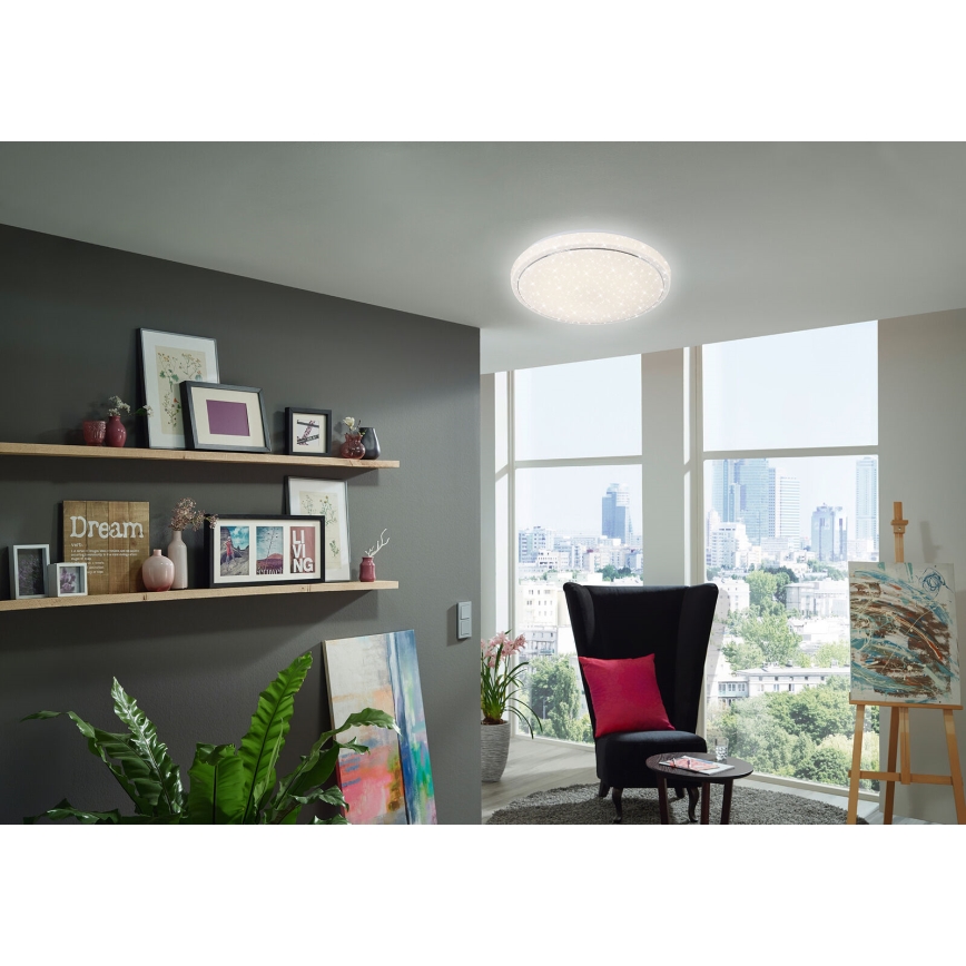 Brilo - LED loftlampe dæmpbar STARRY SKY LED/18W/230V 3000-6500K + fjernbetjening