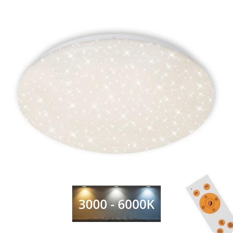Brilo - LED loftlampe dæmpbar STARRY SKY LED/22W/230V 3000-6000K + fjernbetjening