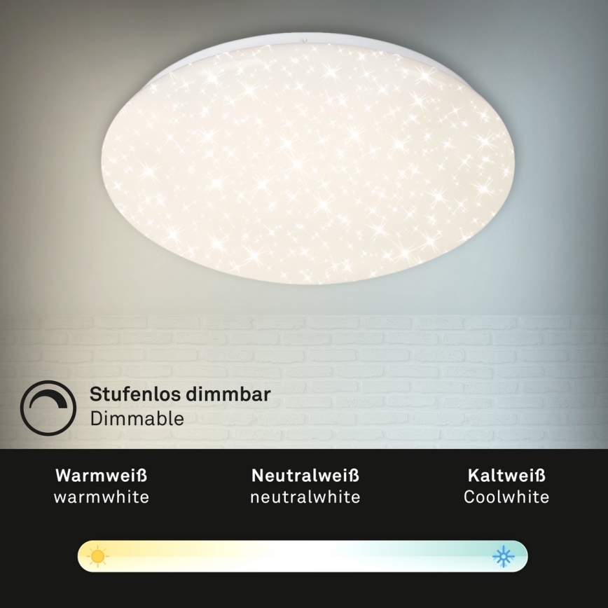 Brilo - LED loftlampe dæmpbar STARRY SKY LED/22W/230V 3000-6000K + fjernbetjening