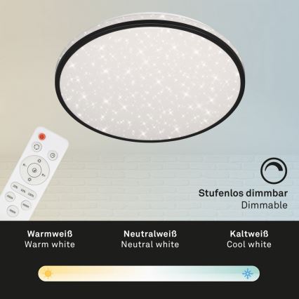 Brilo - LED loftlampe dæmpbar STARRY SKY LED/24W/230V 3000-6000K + fjernbetjening