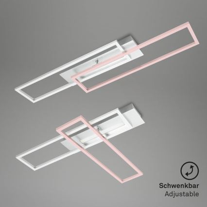 Brilo - LED Overflademonteret loftslampe FRAME 2xLED/20W/230V mat krom