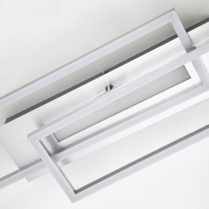 Brilo - LED Overflademonteret loftslampe FRAME 2xLED/20W/230V mat krom