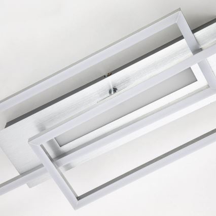 Brilo - LED loftlampe FRAME 2xLED/20W/230V mat krom