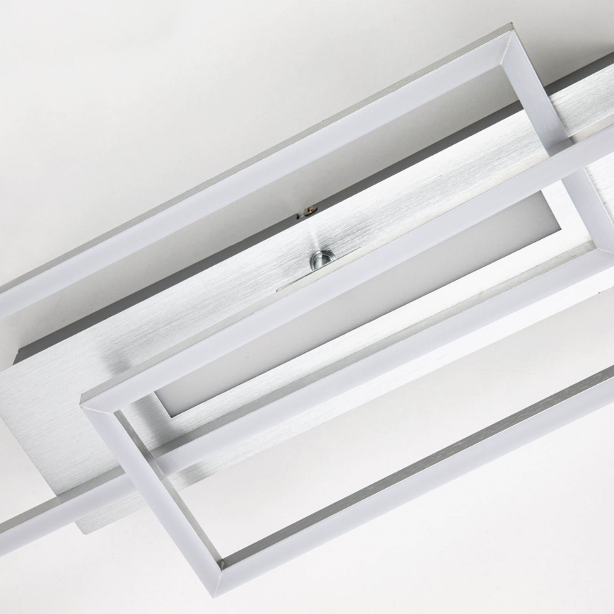 Brilo - LED Overflademonteret loftslampe FRAME 2xLED/20W/230V mat krom