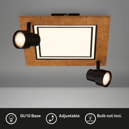 Brilo - LED loftlampe LED/12W/230V + 2xGU10/9W 3000K