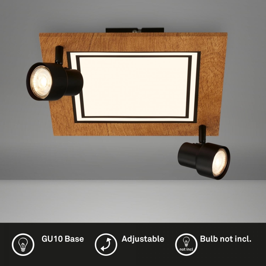 Brilo - LED loftlampe LED/12W/230V + 2xGU10/9W 3000K