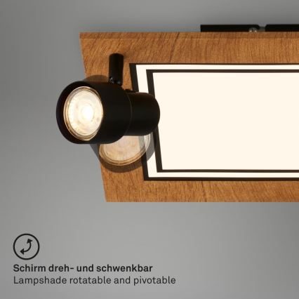 Brilo - LED loftlampe LED/12W/230V + 2xGU10/9W 3000K