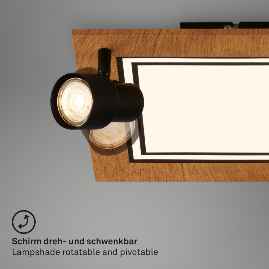 Brilo - LED loftlampe LED/12W/230V + 2xGU10/9W 3000K