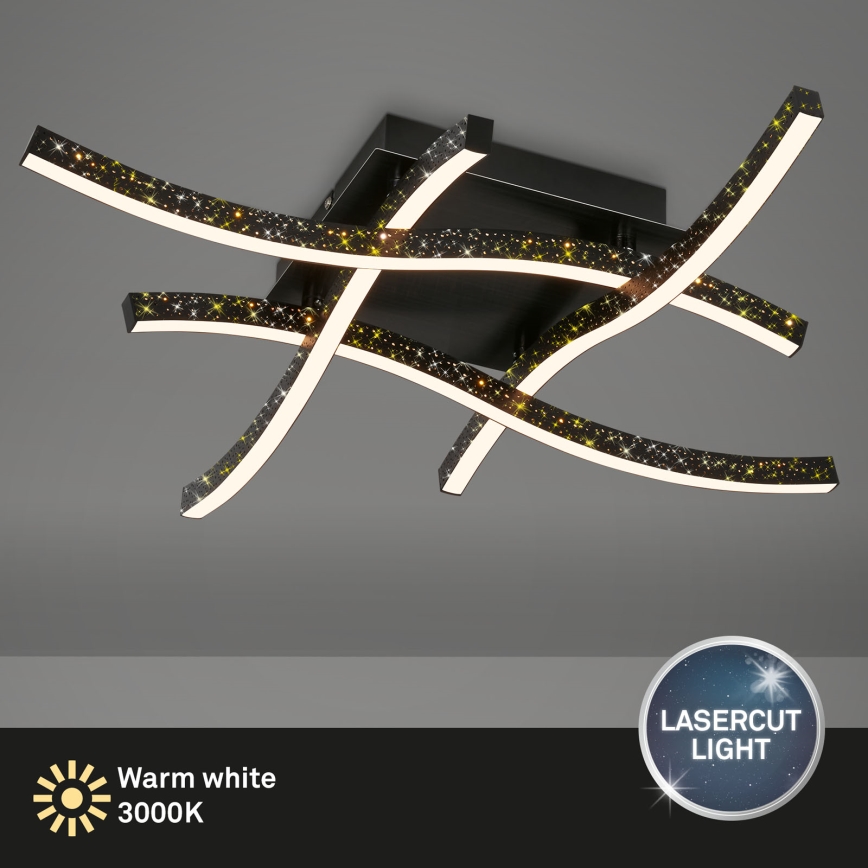 Brilo - LED loftlampe REY 4xLED/6W/230V sort