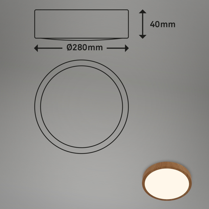 Brilo - LED loftlampe RUNA LED/12W/230V