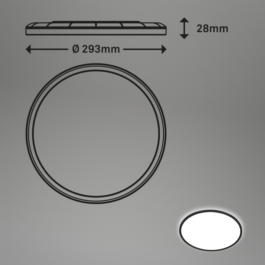 Brilo - LED loftlampe SLIM LED/18W/230V diameter 29,3 cm