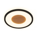 Brilo - LED-loftlampe SUFIT WOOD LED/18W/230V 3000K Ø 29 cm