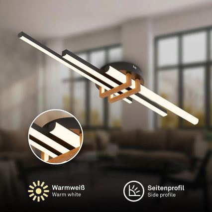 Brilo - LED loftlampe TINKA LED/21W/230V 3000K sort