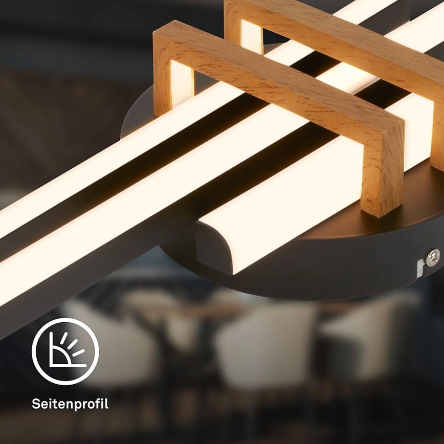 Brilo - LED loftlampe TINKA LED/21W/230V 3000K sort