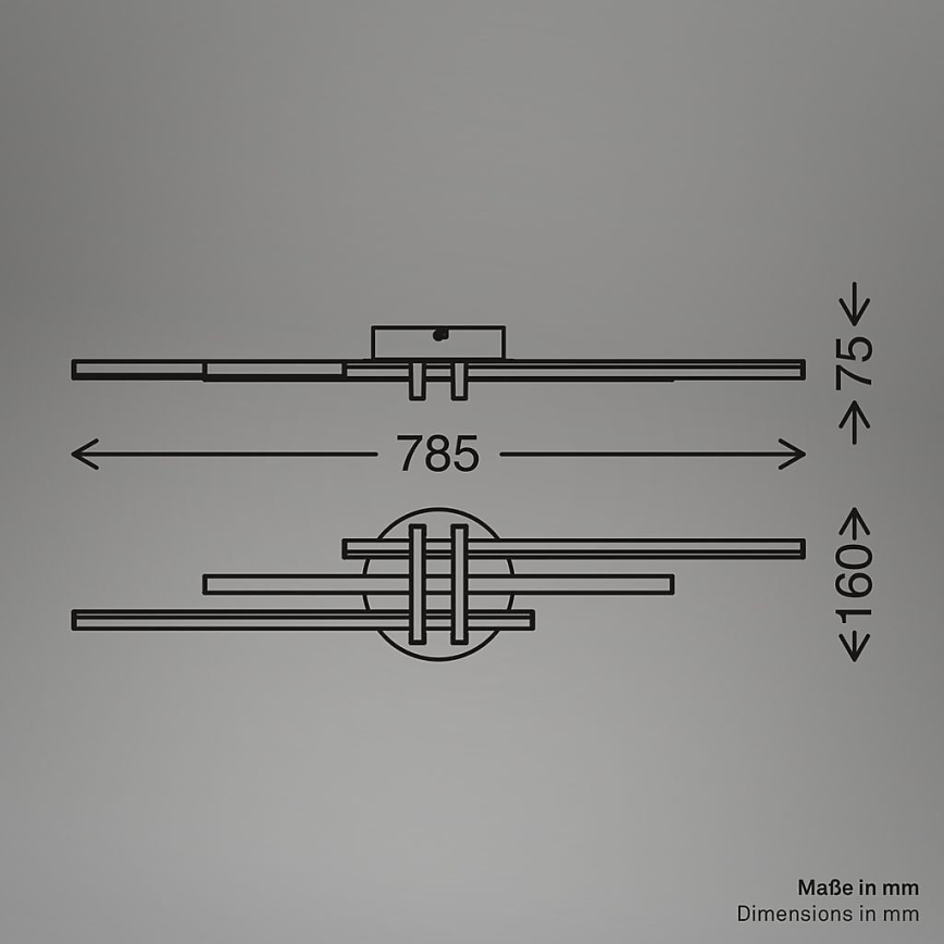 Brilo - LED loftlampe TINKA LED/21W/230V 3000K sort