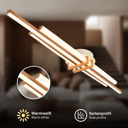 Brilo - LED loftlampe TINKA LED/30W/230V 3000K kobberfarvet