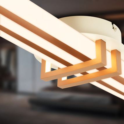 Brilo - LED loftlampe TINKA LED/30W/230V 3000K kobberfarvet