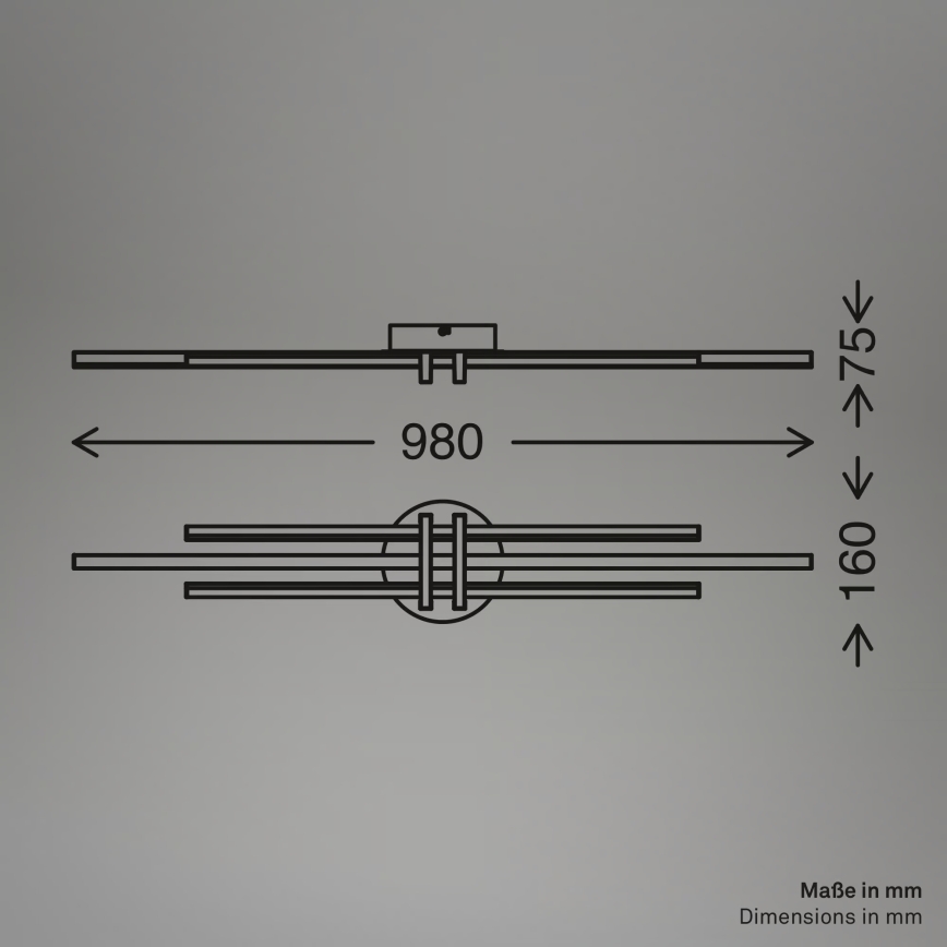 Brilo - LED loftlampe TINKA LED/30W/230V 3000K kobberfarvet