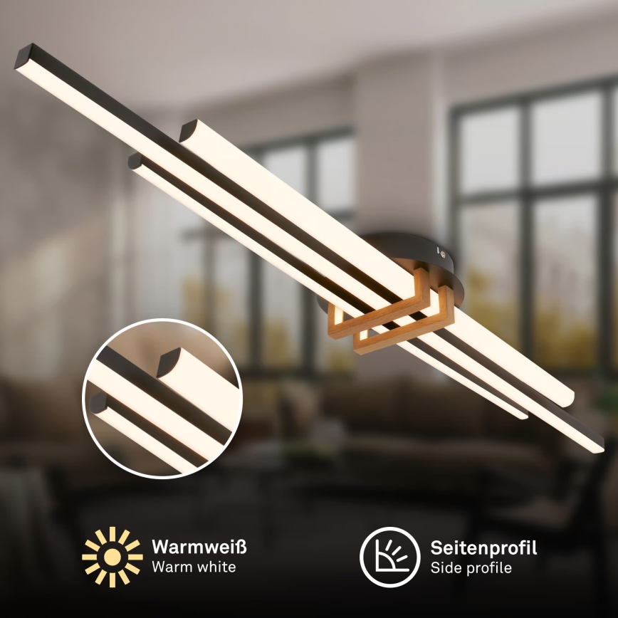 Brilo - LED-loftlampe TINKA LED/30W/230V 3000K sort