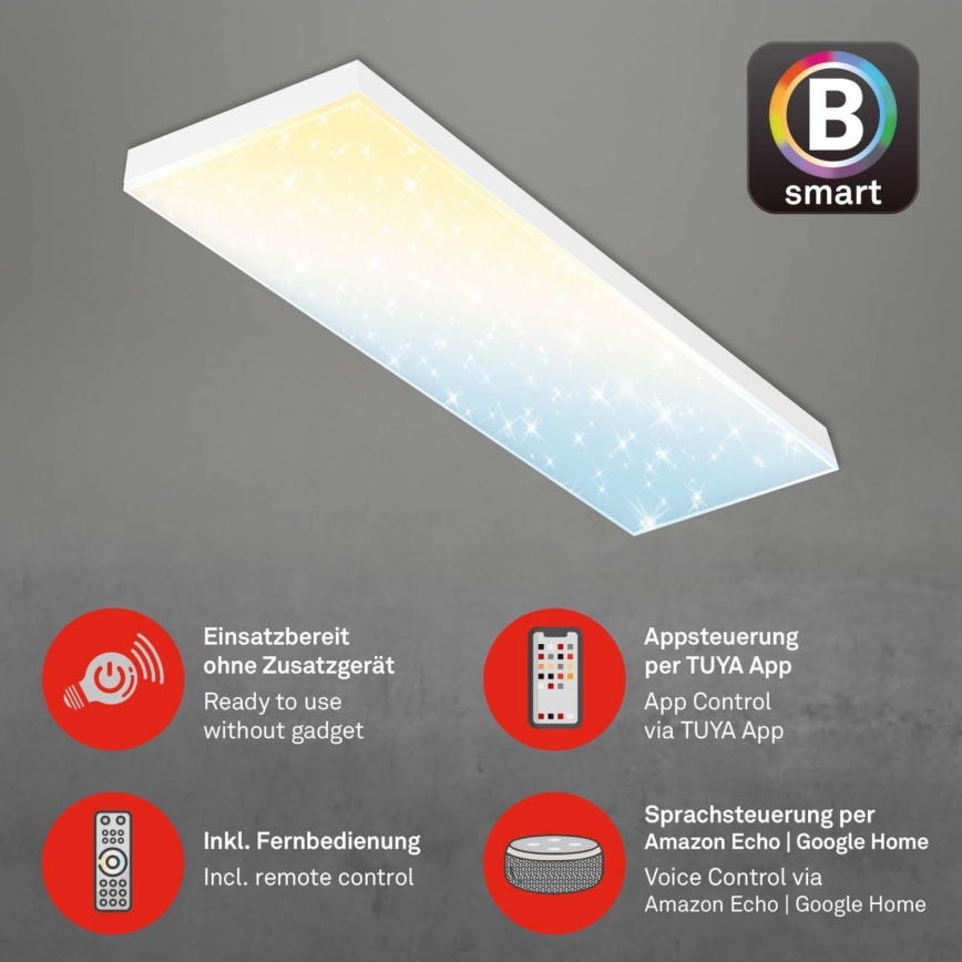 Brilo - LED Panel dæmpbart FRAMELESS LED/28W/230V 3000-6500K Wi-Fi Tuya + fjernbetjening