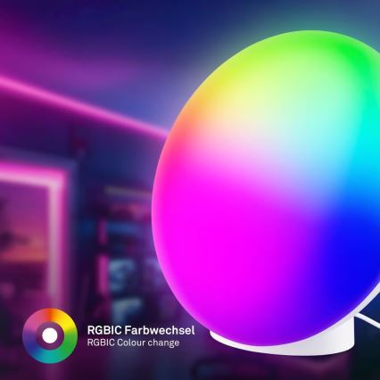 Brilo - LED RGBIC dæmpbar bordlampe TARA LED/6W/230V 3000-6500K hvid + fjernbetjening