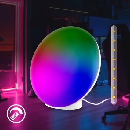 Brilo - LED RGBIC dæmpbar bordlampe TARA LED/6W/230V 3000-6500K hvid + fjernbetjening