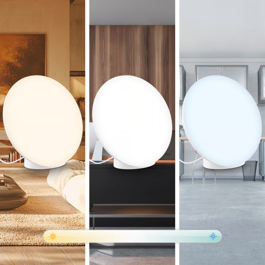 Brilo - LED RGBIC dæmpbar bordlampe TARA LED/6W/230V 3000-6500K hvid + fjernbetjening