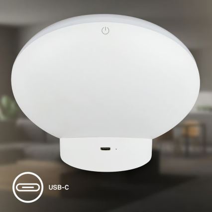 Brilo - LED RGBIC dæmpbar genopladelig skrivebordslampe TARA LED/6W/5V 3000-6500K Wi-Fi Tuya + fjernbetjening