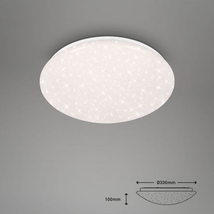 Brilo - LED RGBW Badeværelseslampe dæmpbar LED/19W/230V 3000-6500K IP44 Wi-Fi Tuya + fjernbetjening